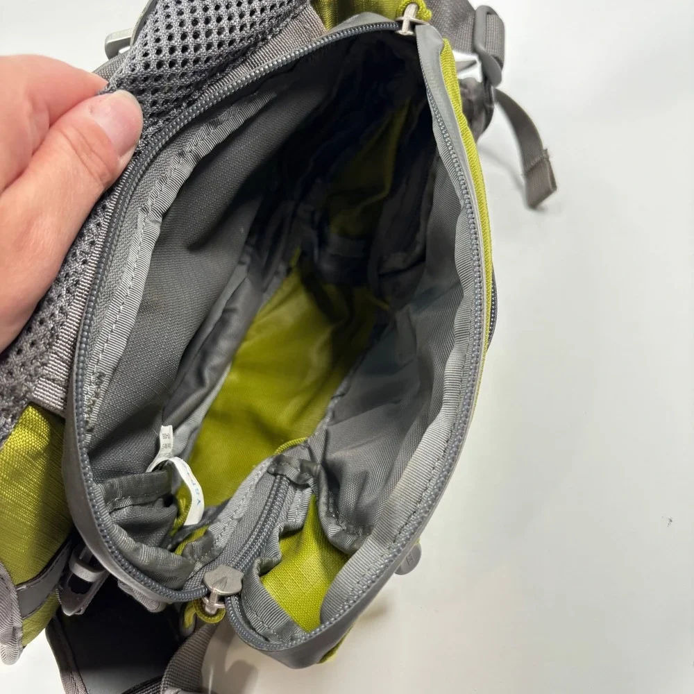 REI Unisex Small ULTRA Dog Pack Hiking Harness Saddlebag Green Grey Reflective